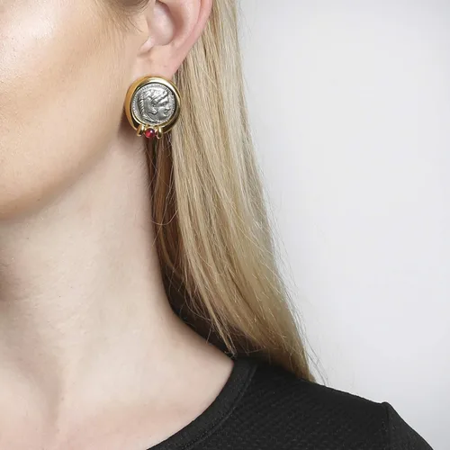 Vista 2 de Ben-Amun - Colección de monedas romanas de Nueva York, joyería de moda, collar, anillo, pulsera, chapado en oro 24