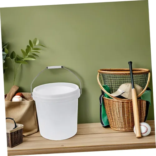 Vista 7 de Cubo de almacenamiento de plástico de grado alimenticio con tapa hermética, contenedor multiusos para almacenamiento de líquidos de alimentos