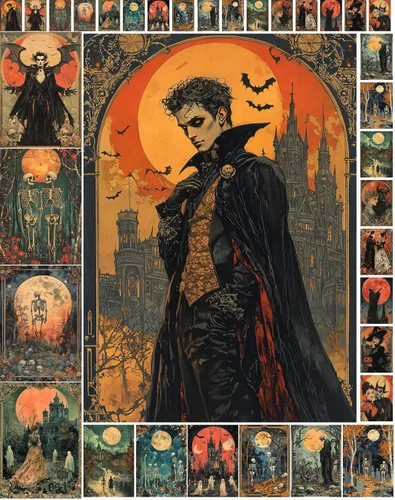 Vista 10 de Decoupage - Paquete de papel (35 hojas de 6 x 8 pulgadas), elegante hechicería de Halloween, brujas elegantes, gatos negros y fantasmas juguetones