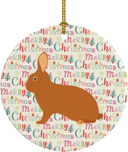 Vista 131 de Caroline's Treasures Adorno de cerámica de avestruz común para árbol de Navidad, decoración colgante para el hogar, Navidad, vacaciones, fiesta