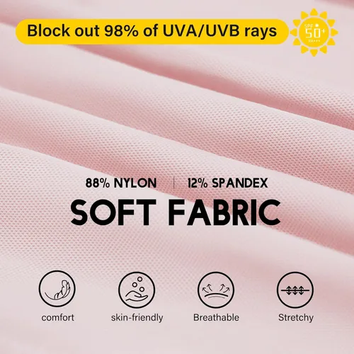 Vista 4 de M MOTEEPI Camisas de sol con protección UV para mujer con 3 botones, camisas de golf ligeras