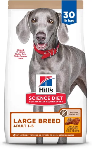 Vista 17 de Hill's Science Diet - Alimento seco para perros adultos de raza grande 1-5, proteína de calidad para el apoyo de las articulaciones y músculos