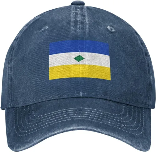Vista 2 de Flag of Muzo (Boyacá) Baseball Cap for Men Women Hats Adjustable Vintage Washed Cotton Dad Hat