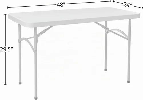 Vista 8 de Mesa cuadrada de resina multiuso Office Star Work Smart 36 x 36 x 29 pulgadas, MetalPlástico/Resina, Negro