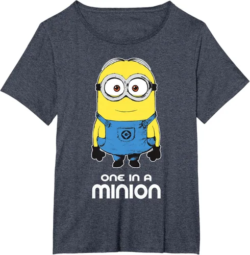 Vista 85 de Despicable Me Camiseta estampada Minions Bob One in A Minion Negro