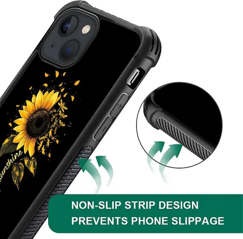Vista 927 de Funda compatible con iPhone 15, diseño de elefantes africanos, diseño increíble a prueba de golpes, antiarañazos, carcasa trasera de policarbonato