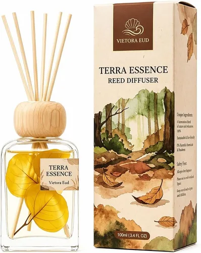 Vista 23 de Bamboo Reed Diffuser, 3.34 Fl Oz Esencial de bambú