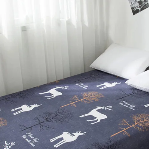 Vista 3 de FCLDESHOP Sábanas inferiores, sábanas de bolsillo profundo impresas para habitación de niños, protector de colchón de animales para cama individual