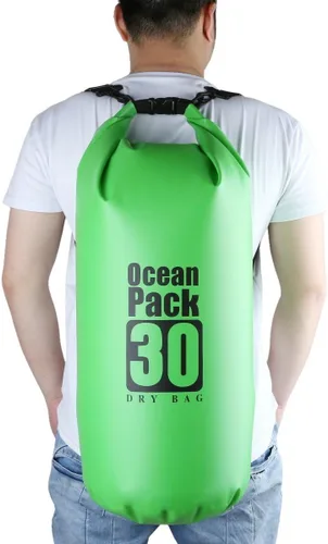 Vista 5 de Sportmusies Bolsa seca impermeable – Saco de compresión seca enrollable mantiene el equipo seco para kayak, playa, rafting, canotaje, senderismo