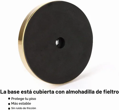 Vista 4 de Soporte de papel higiénico dorado, soporte de papel higiénico independiente con reserva para 4 rollos de repuesto, base resistente, estante