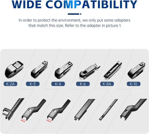Vista 4 de Limpiaparabrisas de repuesto para Mazda MX-5 2006-2016, Chevrolet HHR 2006-2011 (juego de 2)