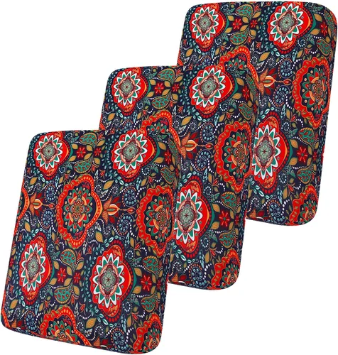 Vista 106 de Smiry Fundas de cojín de sofá estampadas, fundas elásticas suaves para sofá, fundas de sofá lavables antideslizantes, protector de muebles para Beige
