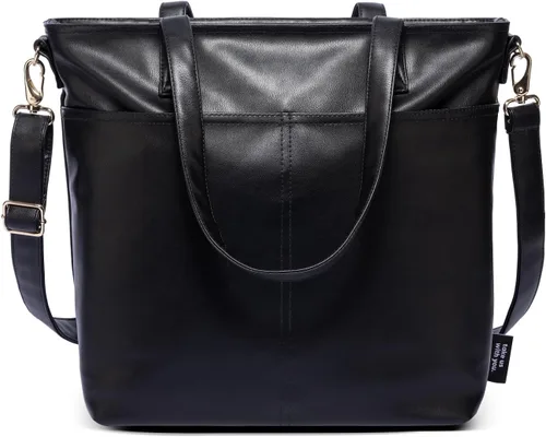 Vista 2 de Bolso de Mano Simple Modern de Cuero Vegano para Mujer