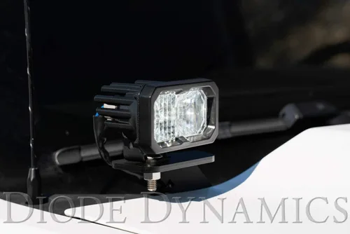 Vista 2 de Kit de luz de cuneta retroiluminada Diode Dynamics Serie Stage compatible con Chevrolet Silverado 1500 2014-2019, C2 1.0 Sport Combo Amarillo