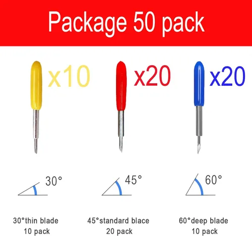 Vista 2 de 50 cuchillas de repuesto compatibles con Explore Air2/Air 3/Maker/Maker 3/4
