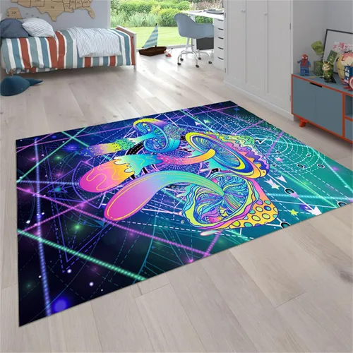 Vista 16 de Alfombra de guitarra, 3 x 4 pies, alfombra de guitarra eléctrica, para interiores, antideslizante, reducción de ruido, lavable a máquina, alfombra
