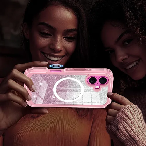 Vista 8 de Hekodonk Funda para iPhone 16, compatible con Magsafe [protector de pantalla de vidrio templado integrado y protección de lente de cámara] cuerpo