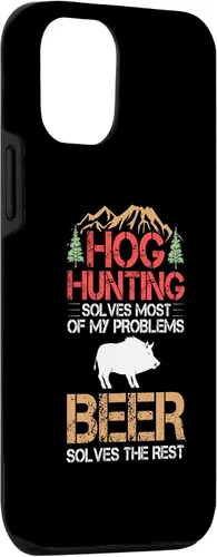 Vista 3 de Funda para iPhone 14 Hog Hunting Dog Gun Call Hunter Pigs Wild Javelina
