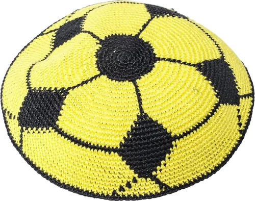 Vista 2 de 100% algodón hecho a mano Yarmulke Judía Kipá Kippa Israel Judaica Yarmulka Yamaka Yamakah Kipa