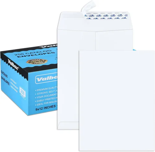 Vista 10 de ValBox - Sobres de catálogo autosellados de seguridad de 6 x 9 pulgadas, paquete de 250 sobres pequeños de papel kraft marrón para envío