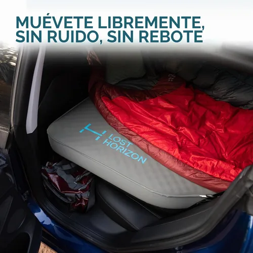 Vista 3 de Colchón de espuma autoinflable Lost Horizon para el modelo 3 Para Tesla Model 3, firmeza ajustable, 4.5" de grosor, almohadilla para dormir