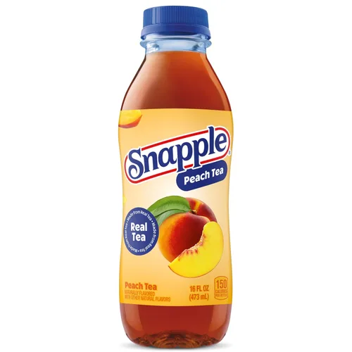 Vista 8 de Snapple Té de melocotón, botella de plástico reciclada de 16 onzas líquidas, paquete de 12