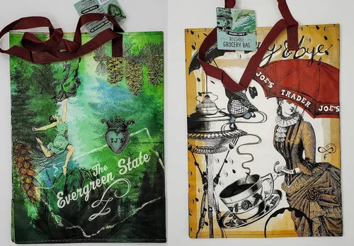 Vista 5 de Trader Joes - Bolsa reutilizable para compras de comestibles