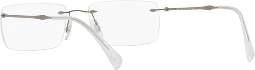 Vista 3 de Ray-Ban mens Rx8755 Titanium Rectangular Prescription Eyeglass Frames