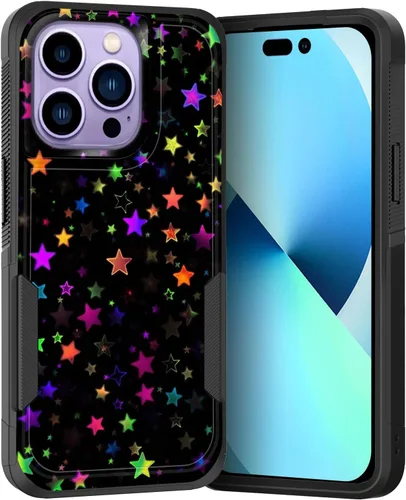 Vista 243 de Funda para iPhone Air, doble capa híbrida resistente resistente a prueba de golpes de policarbonato duro + funda protectora de silicona suave