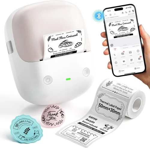 Vista 10 de NIIMBOT Máquina etiquetadora B2 con cinta para oficina en casa, verde