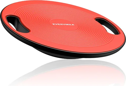 Vista 7 de Wobble Balance Board, Exercise Balance Stability Trainer Portable Balance Board with Handle for Workout Core Trainer Physical Therapy & Gym No-Skid