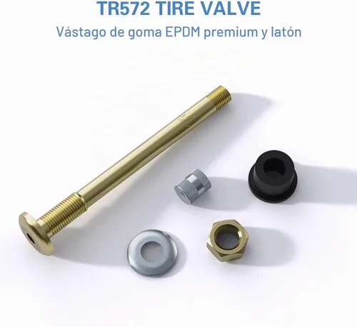 Vista 4 de CKAuto TR572 - Vástagos de válvula de camión comercial de latón 3 3/4" Eff. longitud, 10 piezas Cobre