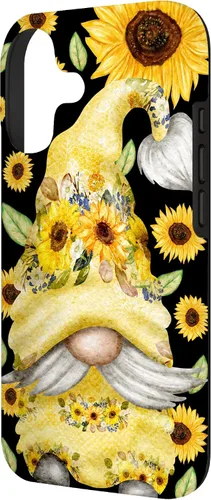 Vista 2 de Sunflower Gnome for Summer Garden Mom Cute Floral Pattern Case for iPhone 17