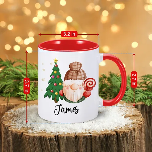 Vista 5 de Taza de chocolate caliente personalizada para niños, taza Stanta personalizada regalo para niños, hijo, hija, bonita taza de 11 oz para niños, taza