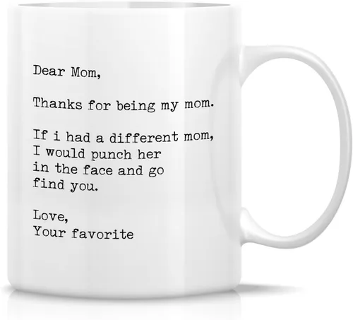 Vista 22 de Retreez - Taza divertida con texto en inglés "Mum Well Done I'm Awesome", 325 ml, tazas de café de cerámica, mensaje divertido, sarcástico