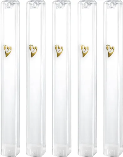 Vista 11 de SUPER STAM MEZUZAH CASE Holder (shidell) - Rectángulo de plástico con forma rectangular plateada impermeable caucho corcho lote de 5