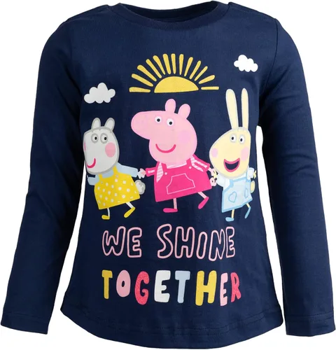 Vista 2 de Peppa Pig Paquete de 2 camisetas para niñas pequeñas a niños pequeños
