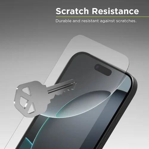 Vista 3 de PureGear Protector de pantalla de vidrio templado HD de máxima claridad para Apple iPhone 16 Pro (2024) de 6.3 pulgadas, cobertura completa, ajuste
