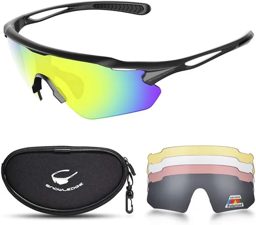 Vista 15 de Cycling Glasses, TR90 Unbreakable Frame Polarized Anti-UV400 Sports Sunglasses