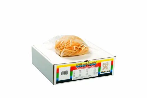 Vista 25 de CanDo – Tubos de libre ejercicio de látex, Rollo de 25 pies, Negro , 1