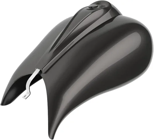 Vista 35 de Cubiertas de tanque estiradas con consola de tablero y tapa de tanque de combustible, cubiertas de combustible de galón para Harley Touring Whisky