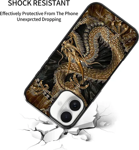 Vista 143 de Funda para iPhone Air - Dragón dorado chino
