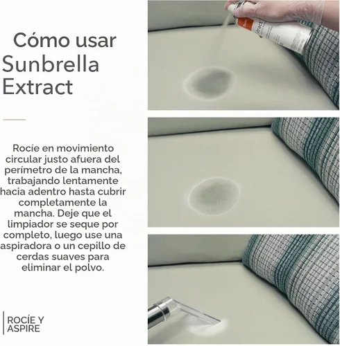 Vista 8 de Sunbrella Extract Oil Stain Remover Spray limpiador de telas 5 onzas