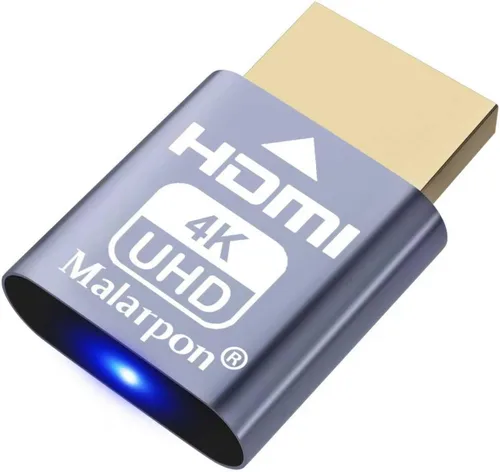 Vista 9 de Enchufe simulado HDMI compatible con pantalla sin cabeza emulador DDC EDID Headless Ghos con Windows Mac OSX Linux Ideal para aceleración