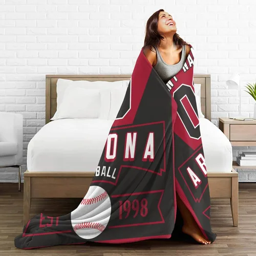 Vista 7 de Manta personalizada para cama, regalo para fanáticos del béisbol, manta de forro polar para invierno y verano, manta personalizada con nombre