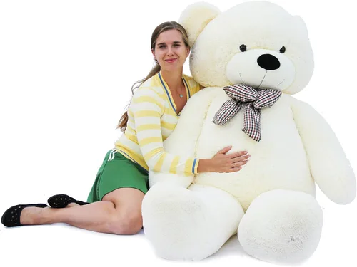 Vista 7 de Joyfay oso de peluche gigante de 78 pulgadas (6.5 pies) súper grande, oso de peluche de peluche suave, regalo grande de San Valentín (marrón)