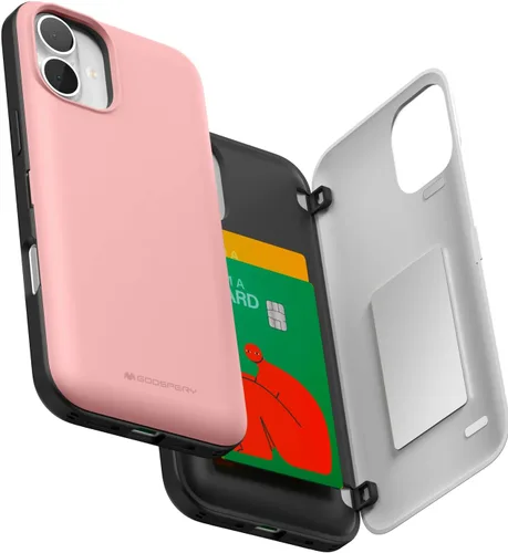 Vista 41 de GOOSPERY Parachoques magnético para puerta compatible con iPhone 15, funda con tarjetero, cartera con cierre magnético automático, protector de Azul