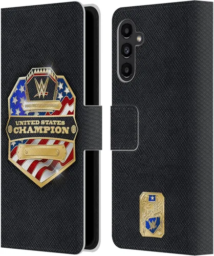 Vista 292 de Head Case Designs Officially Licensed WWE Cruiserweight Champion Title Belts Leather Wallet Case Compatible with Samsung Galaxy A07 4G Campeón
