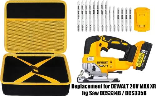 Vista 2 de khanka Funda para sierra caladora DEWALT 20V MAX XR DCS334B/DCS335B, solo funda