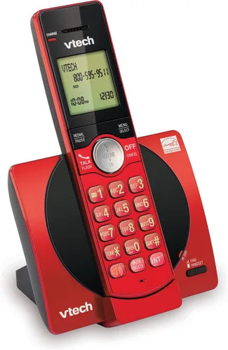 Vista 8 de VTech CS6919-16 DECT 6.0 - Teléfono inalámbrico, rojo, identificación de llamadas/llamada en espera (almacena 30 llamadas), teclado retroiluminado